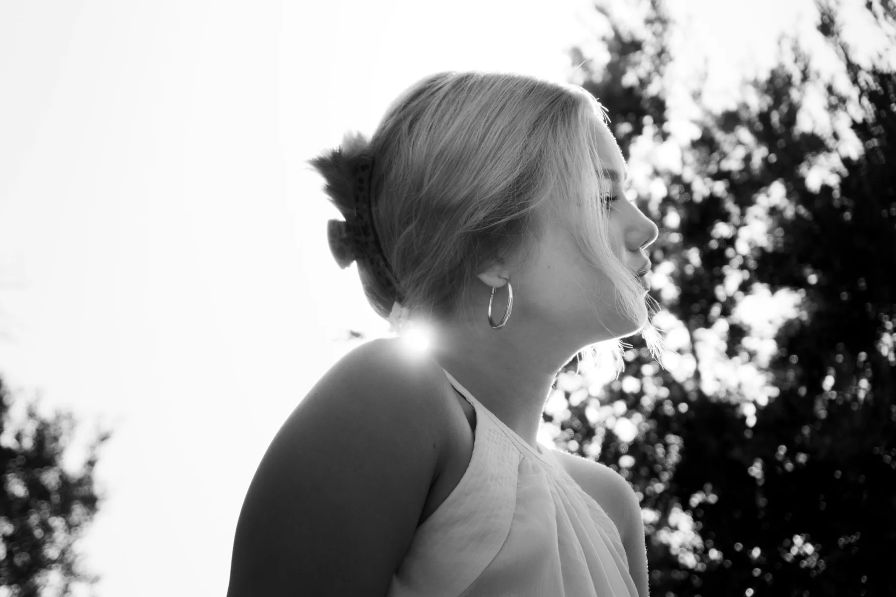 Portret van een vrouw en profil
